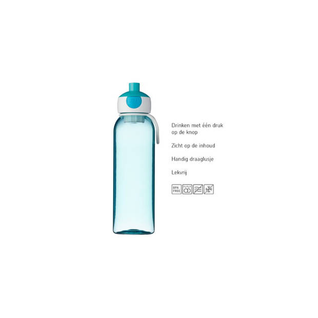 Mepal Waterfles pop-up Campus 500 ml - pink