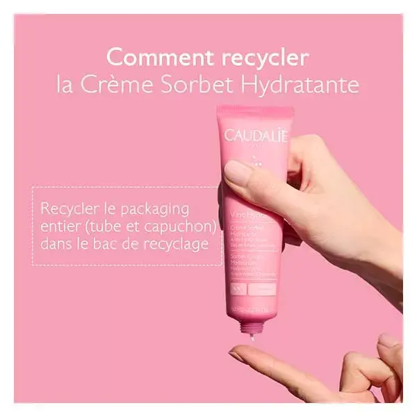 Creme hidratante em formato de sorbet Caudalie Vinohydra 60 ml