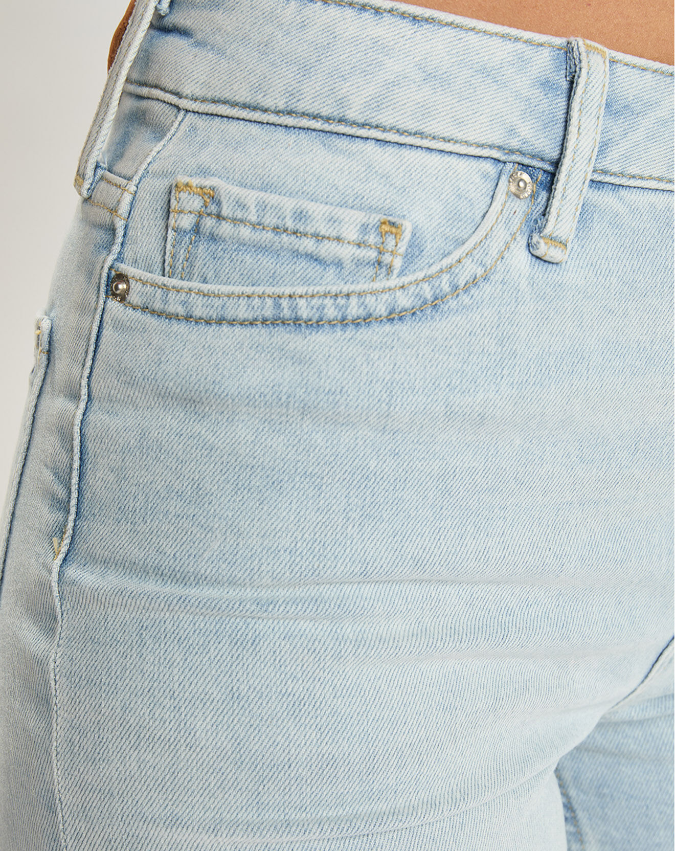 Tommy Hilfiger Short en jean Frange bleu délavé