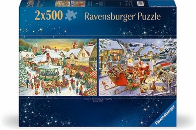 Ravensburger Christmas Collection No1 Puslespill 2x500 Brikker