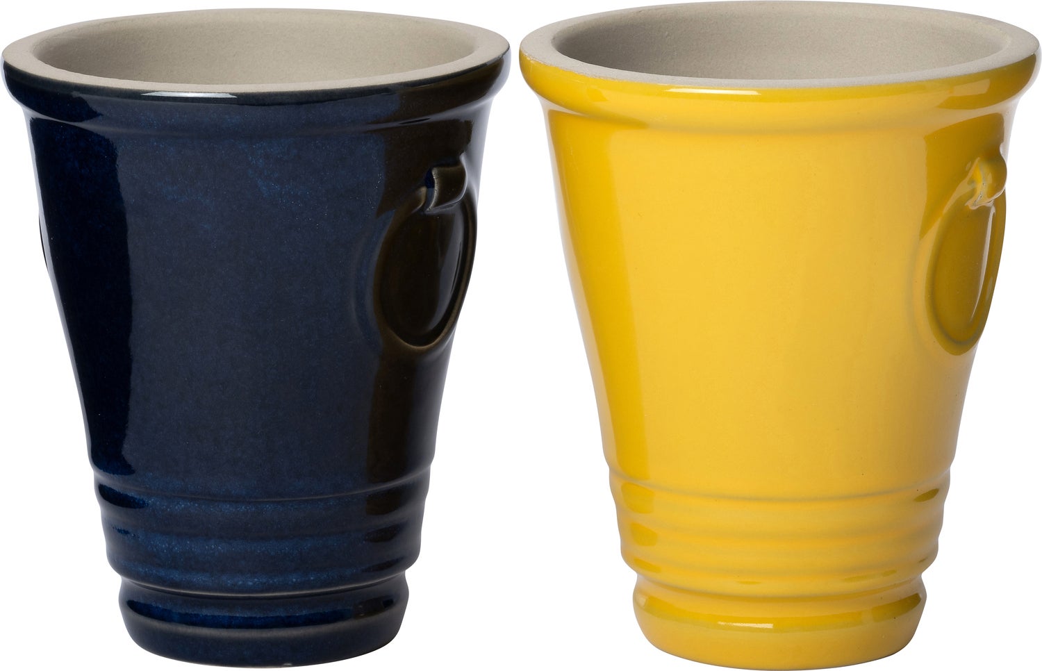 Intratuin bloempot Fin geel D 12 H 14,5 cm