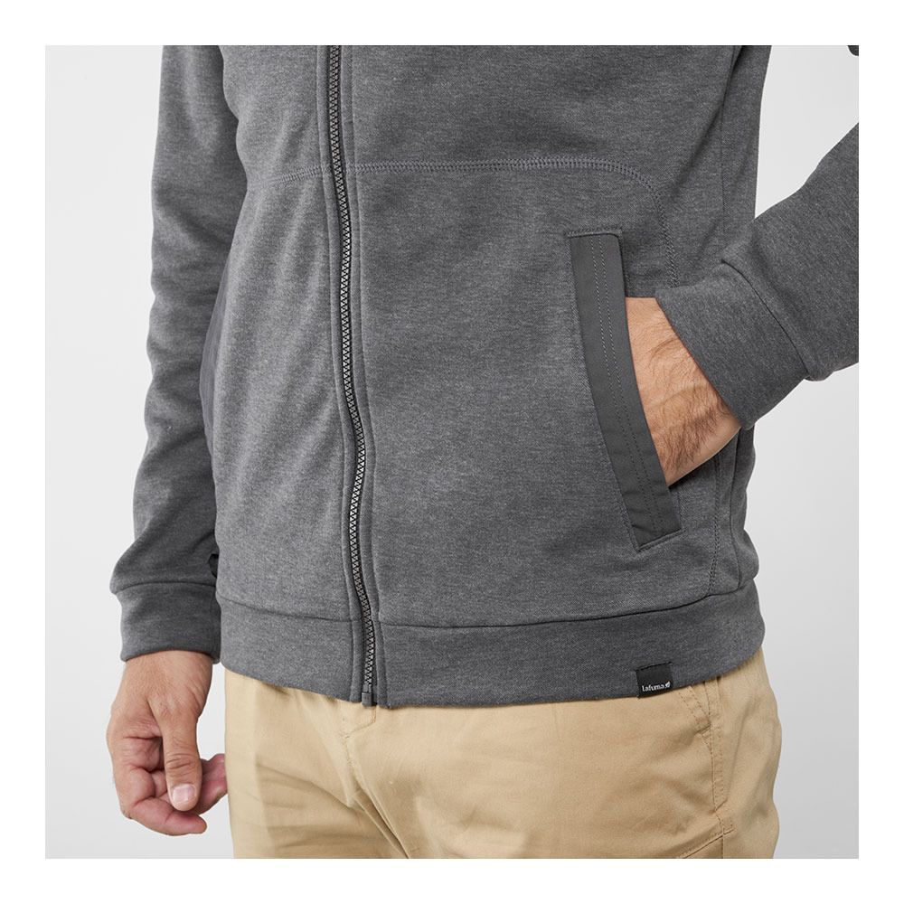 Lafuma ECOLEAF F-ZIP - Polaire Homme anthracite grey