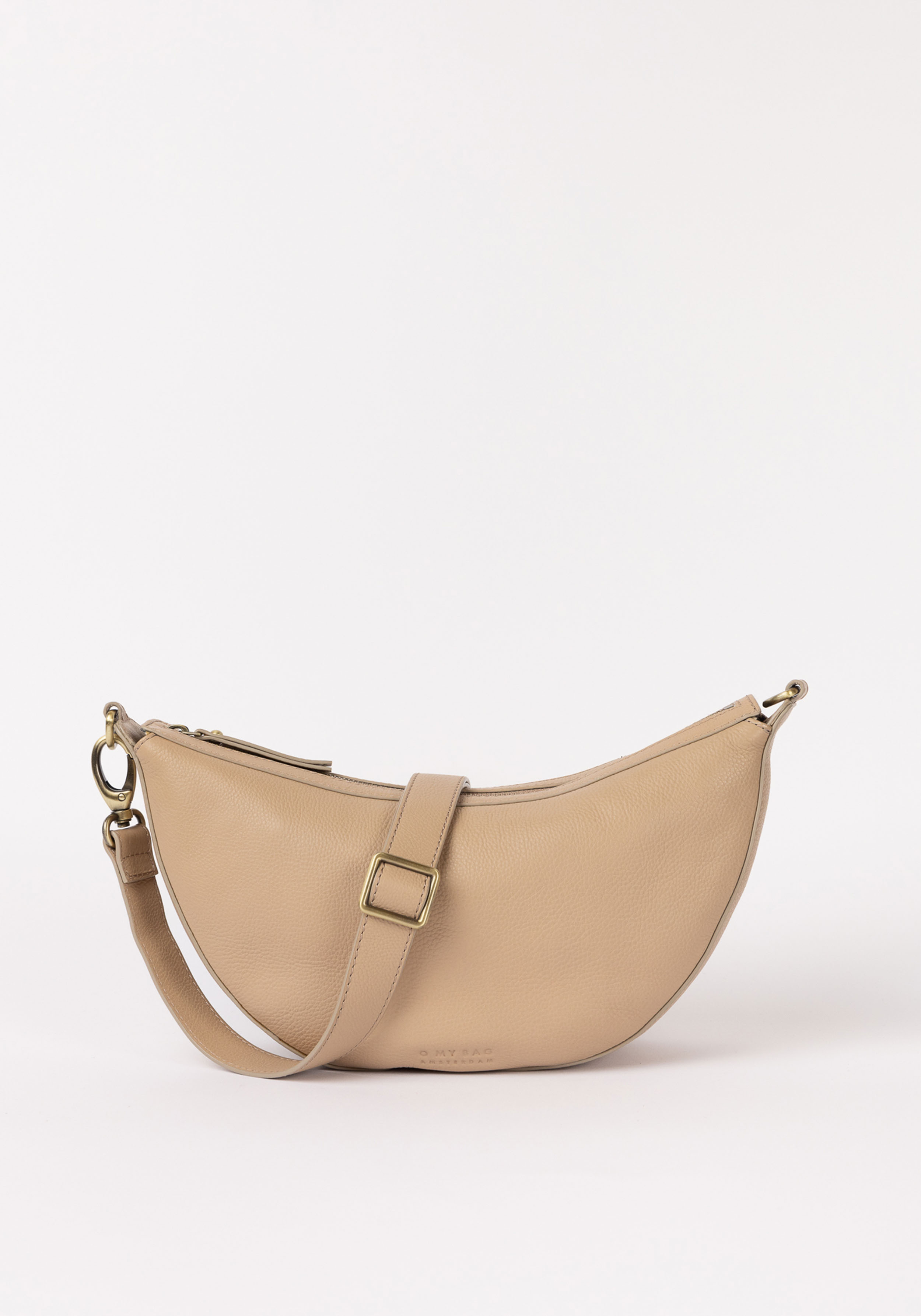 O My Bag Bag Leo Soft Grain Leather Twisted Handle Sand