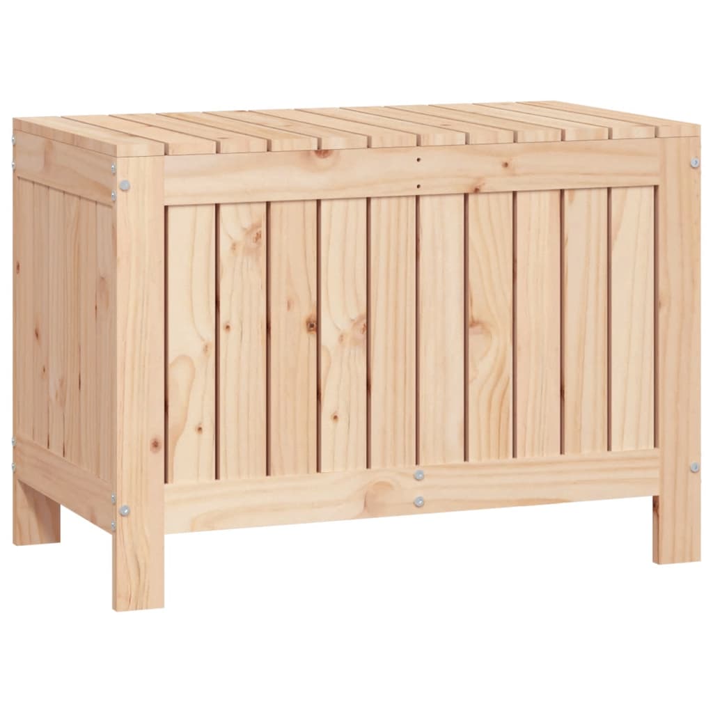 Boîte de rangement de jardin 76x42,5x54 cm bois massif de pin