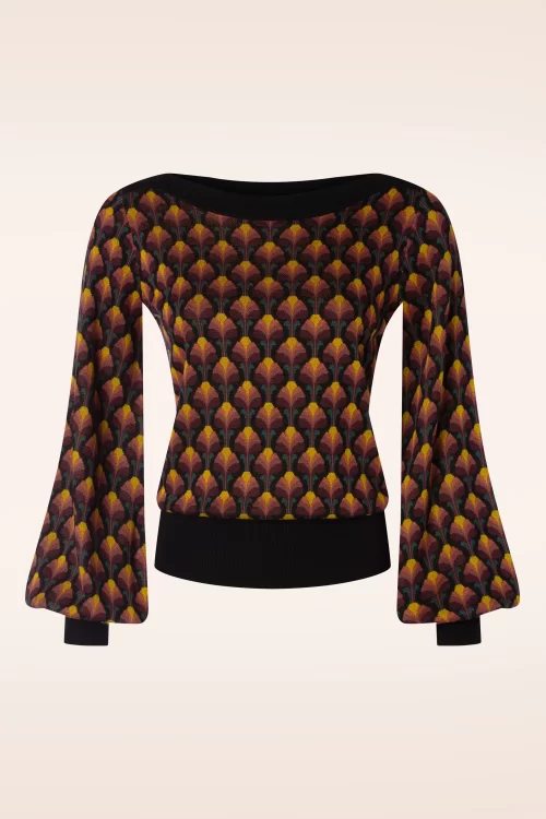 King Louie Erin Bell top in Waterloo zwart