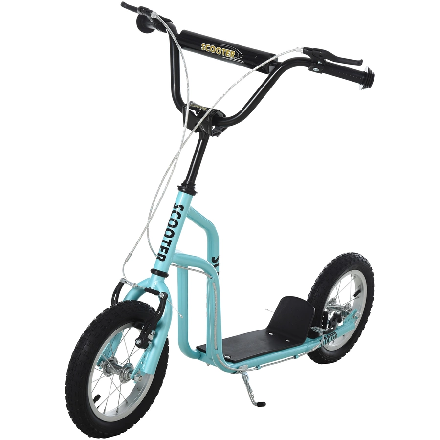 HOMCOM Kinderroller mit höhenverstellbaren Lenker blau