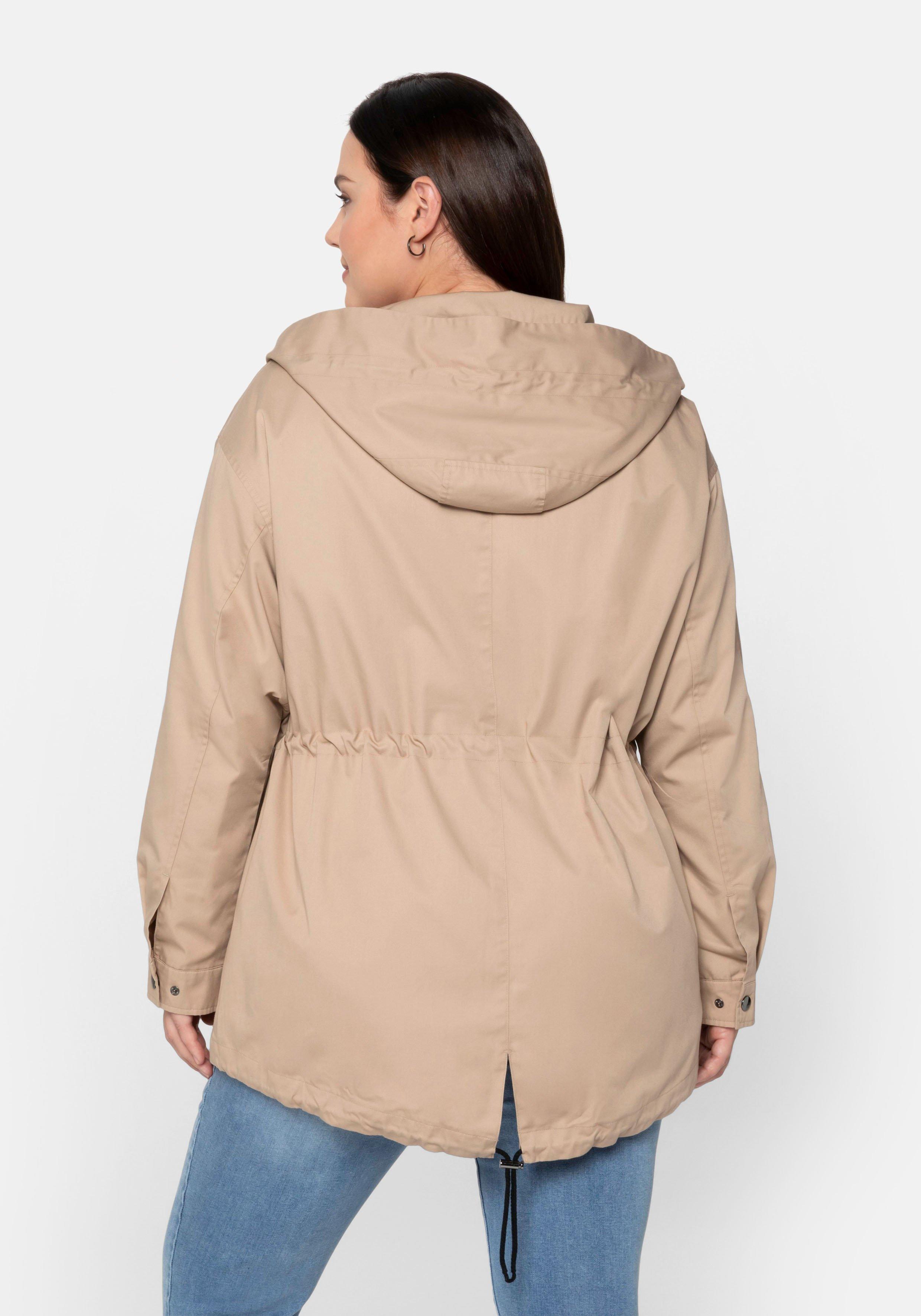 Leichte Kapuzen-Outdoorjacke, wasserabweisend