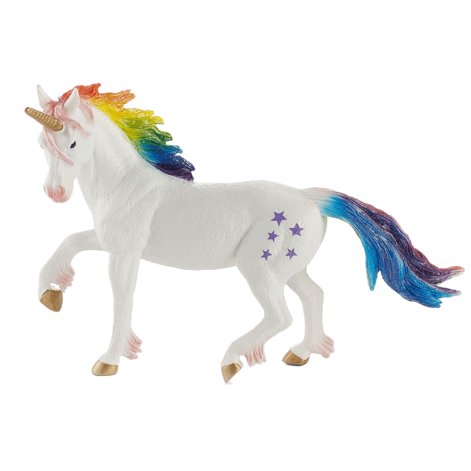 Besttoy Fantasy - Einhorn mit Regenbogen Mähne - Spielfigur 387296