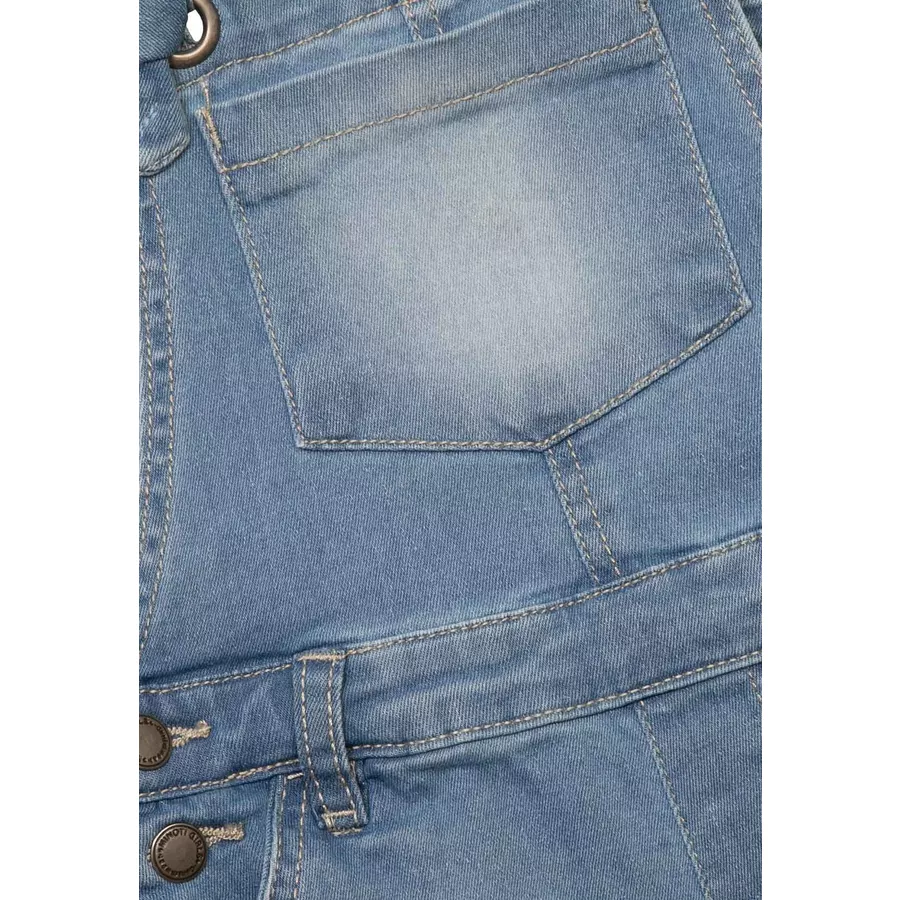 MINOTI Jeanslatzhose Hellblau Meliert