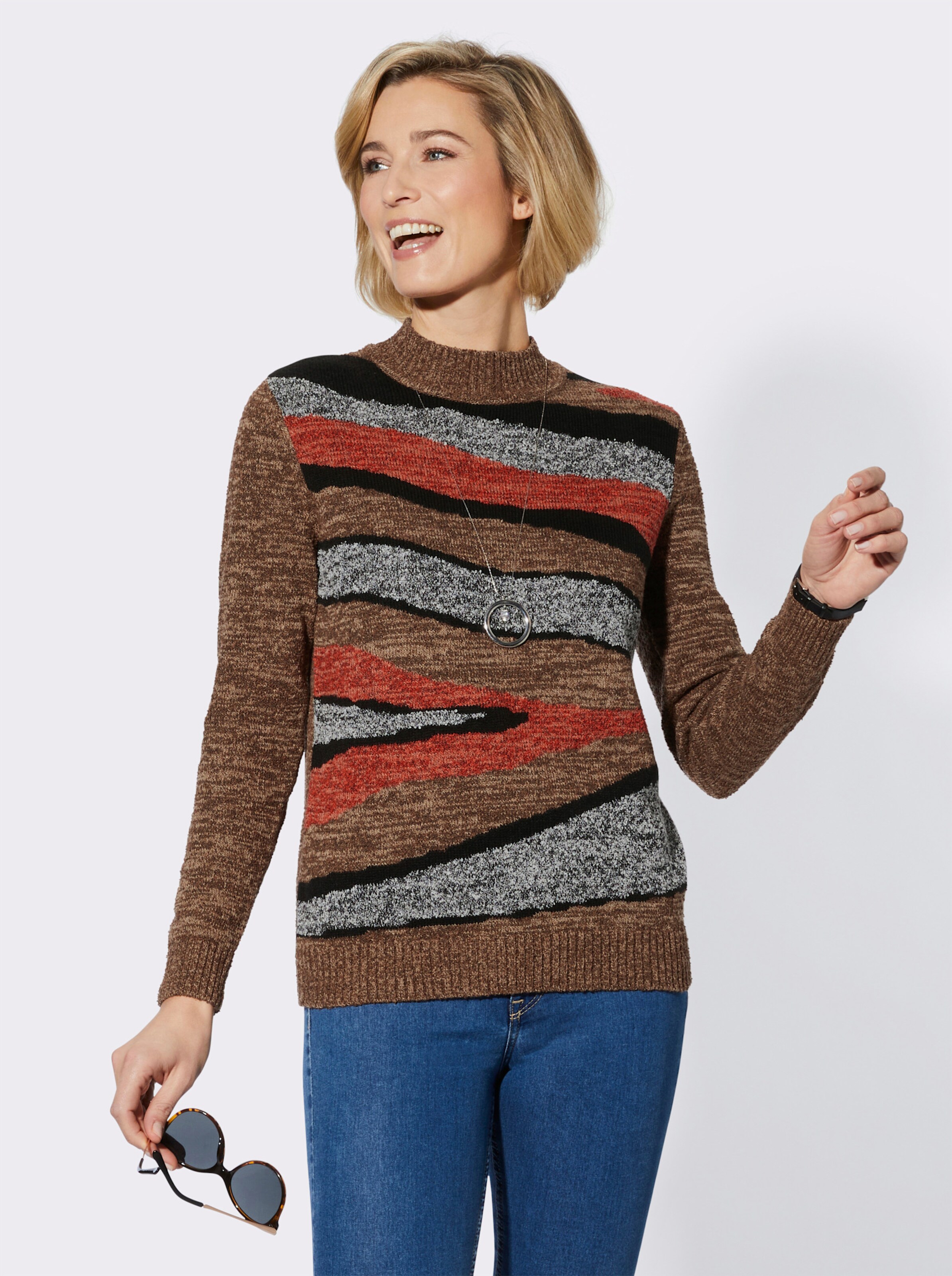 Stehkragenpullover