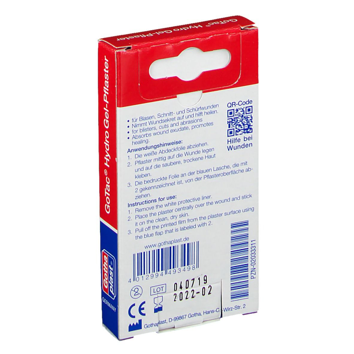 GoTac® HydroGel-Pflaster 2 Größen