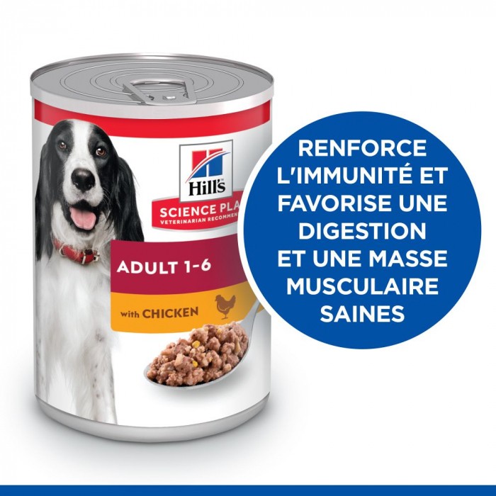 HILL'S Science Plan All Breed Adult en Boîtes au Poulet ou au Boeuf - Pâtée pour chien