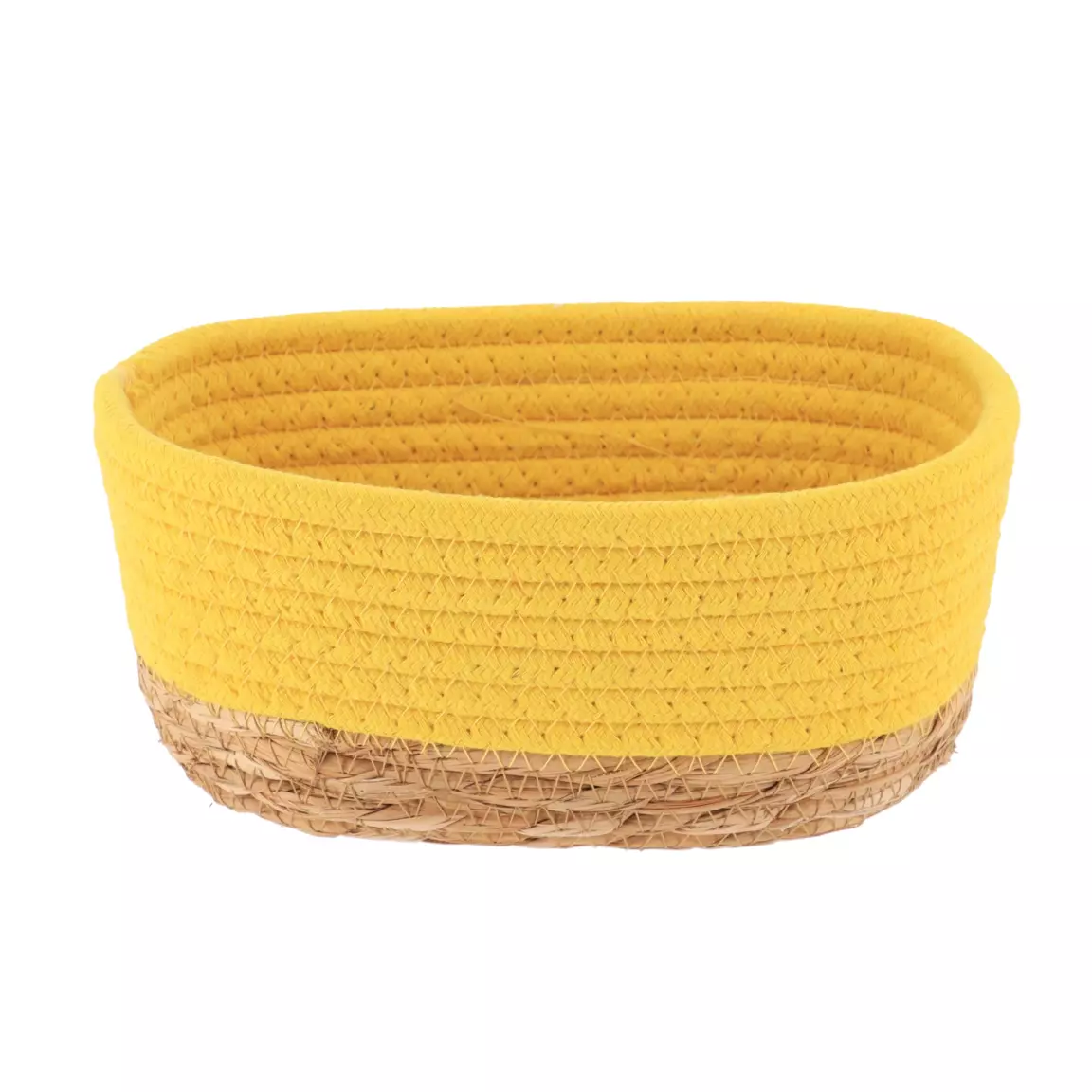 Lot de 3 paniers de rangement (H13 cm) Timeless Jaune moutarde