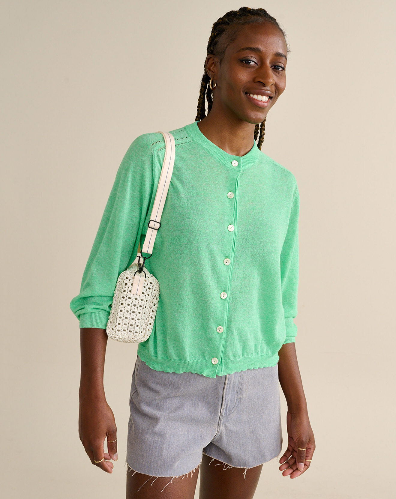 Bellerose Cardigan en Lin mélangé Neeta spring