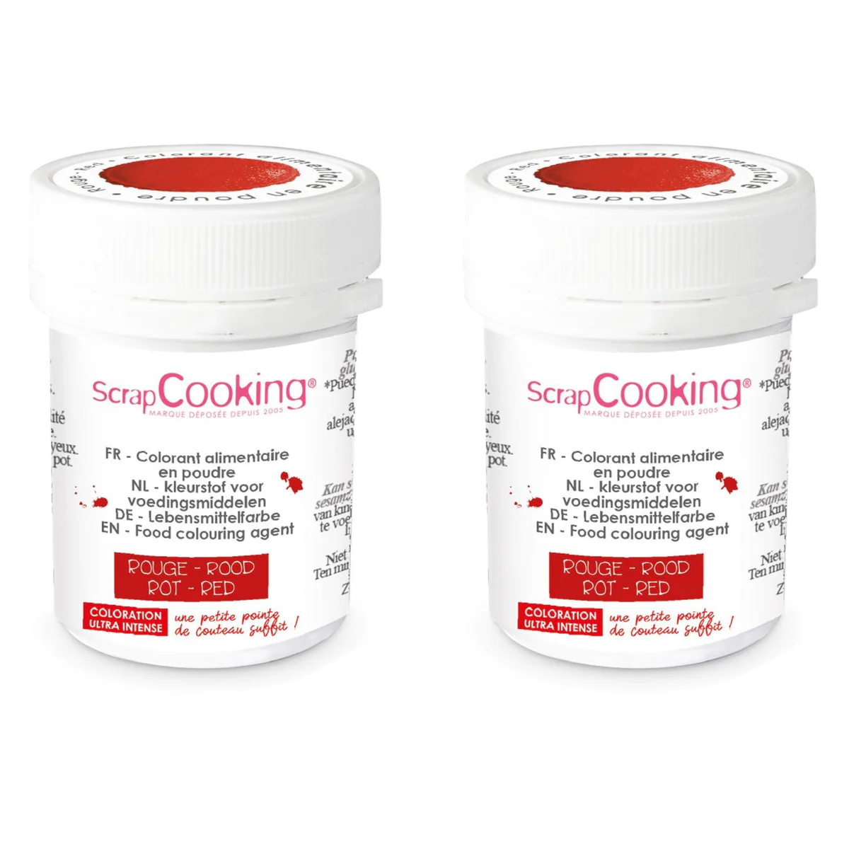 Colorant alimentaire en poudre 10 g - rouge Scrapcooking