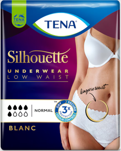 TENA Silhouette Underwear Low Waist Normal Blanc M 12ST