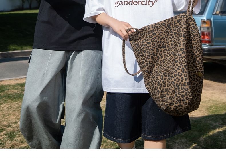 Really Point - Koppel bijpassende korte mouwen ronde hals drop shoulder letter geborduurd oversized T-shirt
