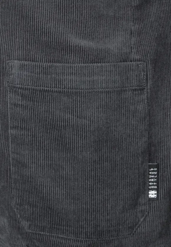 Garment dye Cordblazer - graphite grey