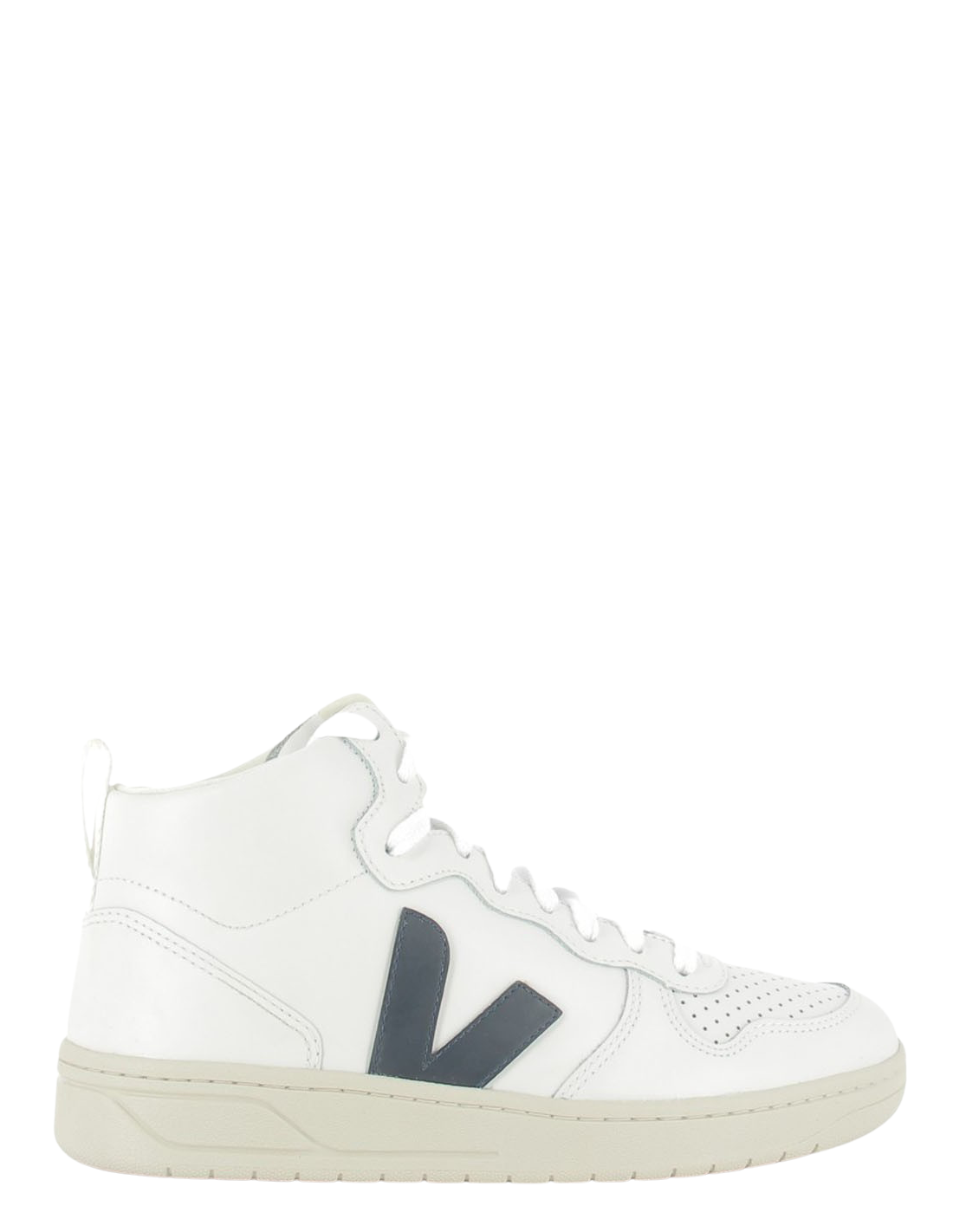 veja Baskets montantes mixte v-15 leather blanc