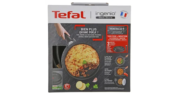 Tefal Pfannen Set Ingenio Black 24+28cm