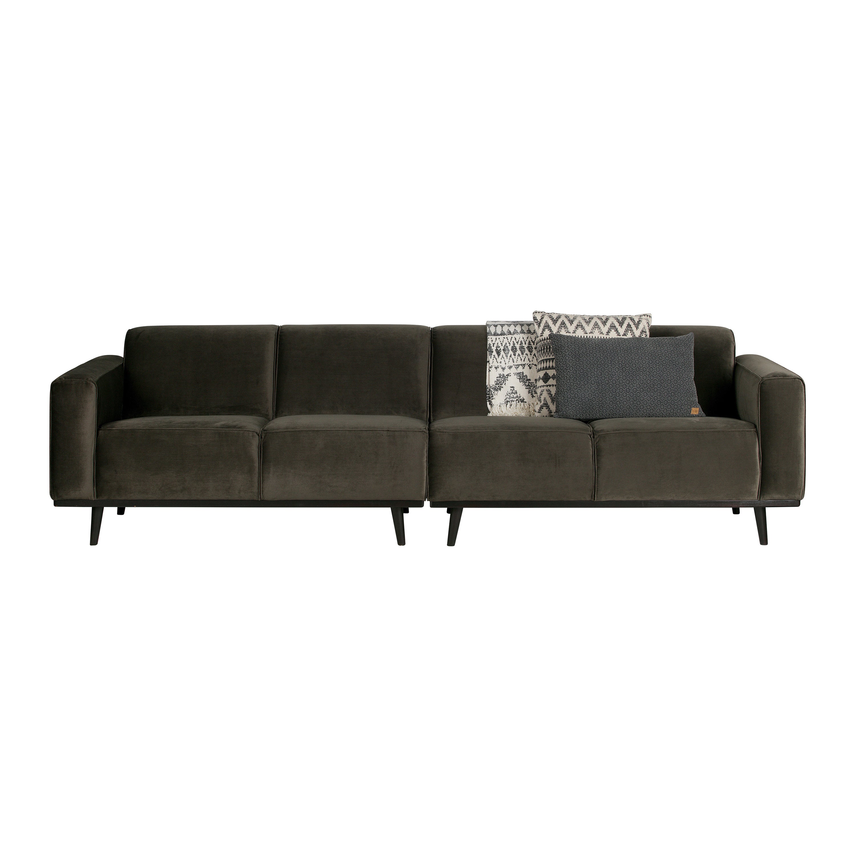 WOOOD Statement 4-zitsbank - Fluweel - Warm Green