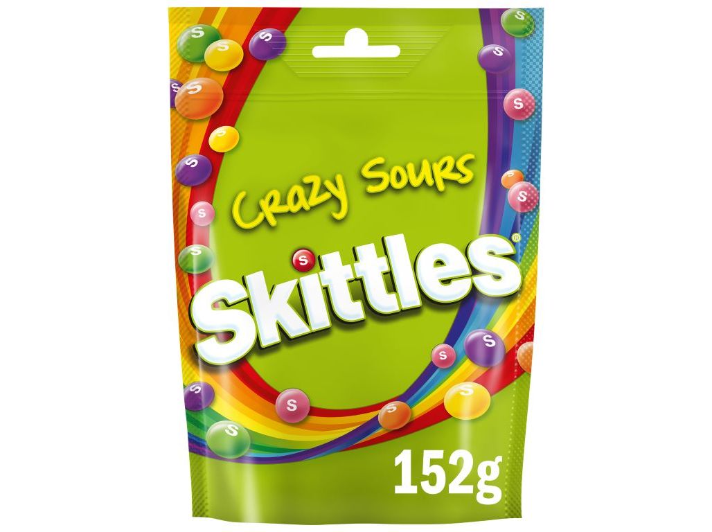 CARAMELOS SKITTLES CRAZY SOURS 152 G