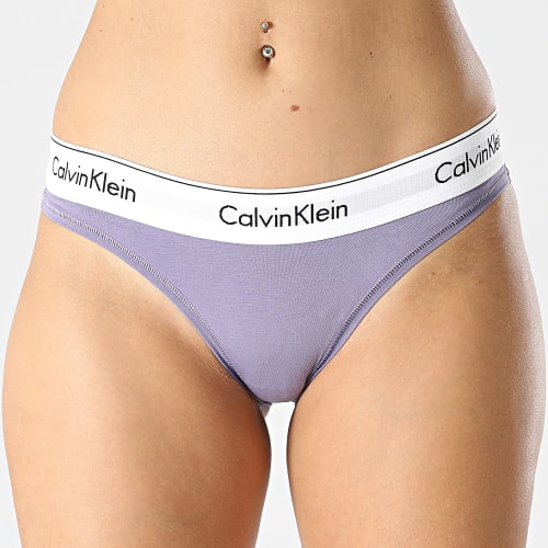 Culotte Tanga Femme F3787E Violet
