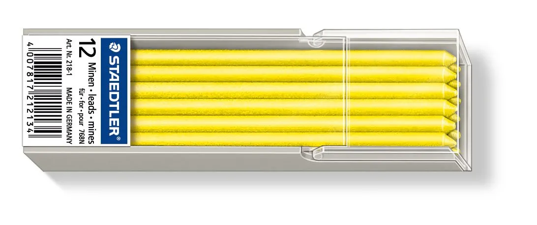 STAEDTLER Lumocolor® 218 miner - leads til Lumocolor® 768 blyant - med 12 stk.