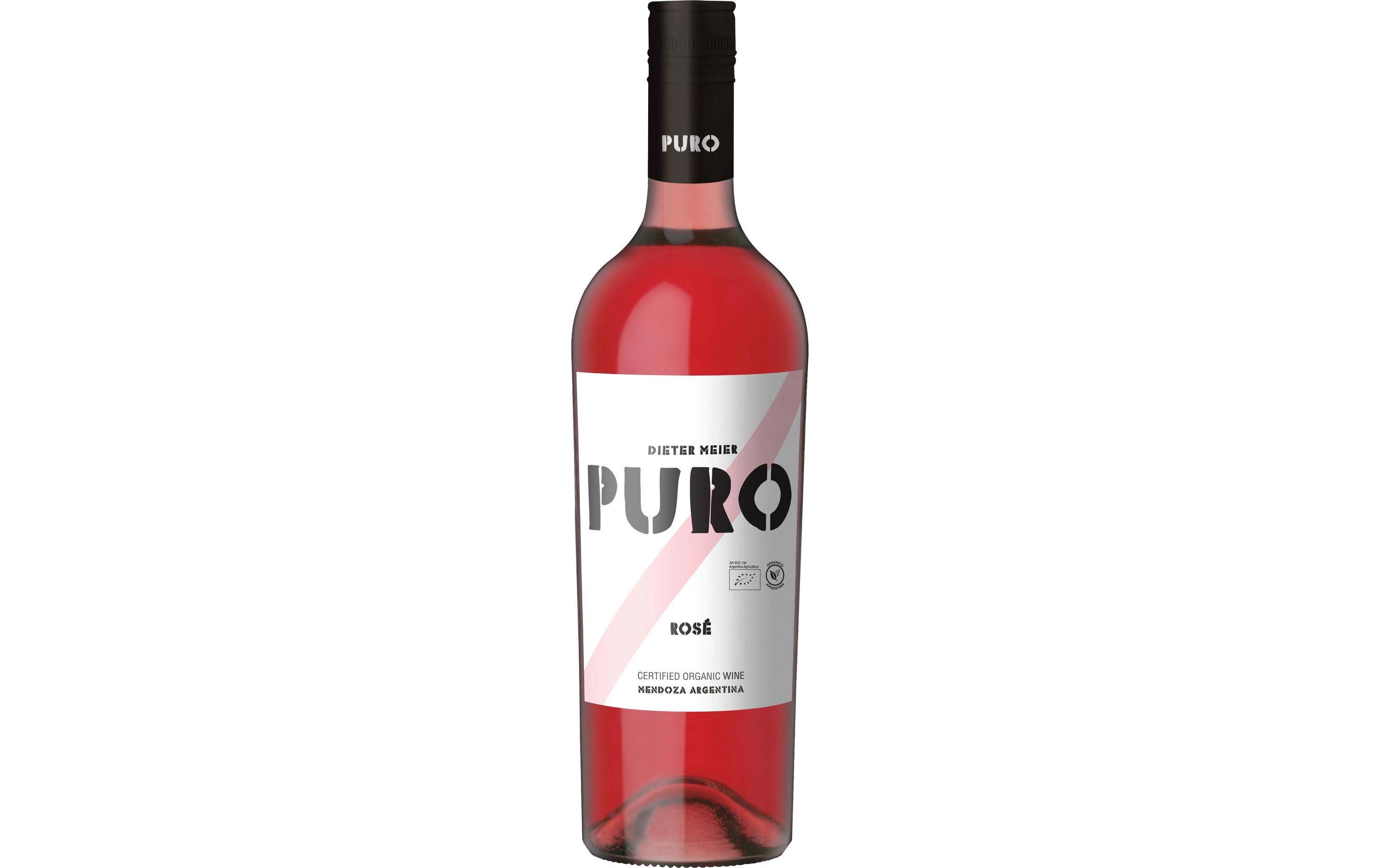 Puro Rose 0.75 lKlassischer Rosé mit Noten von roten Früchten, Fruchtbonbons und blumigem Duft