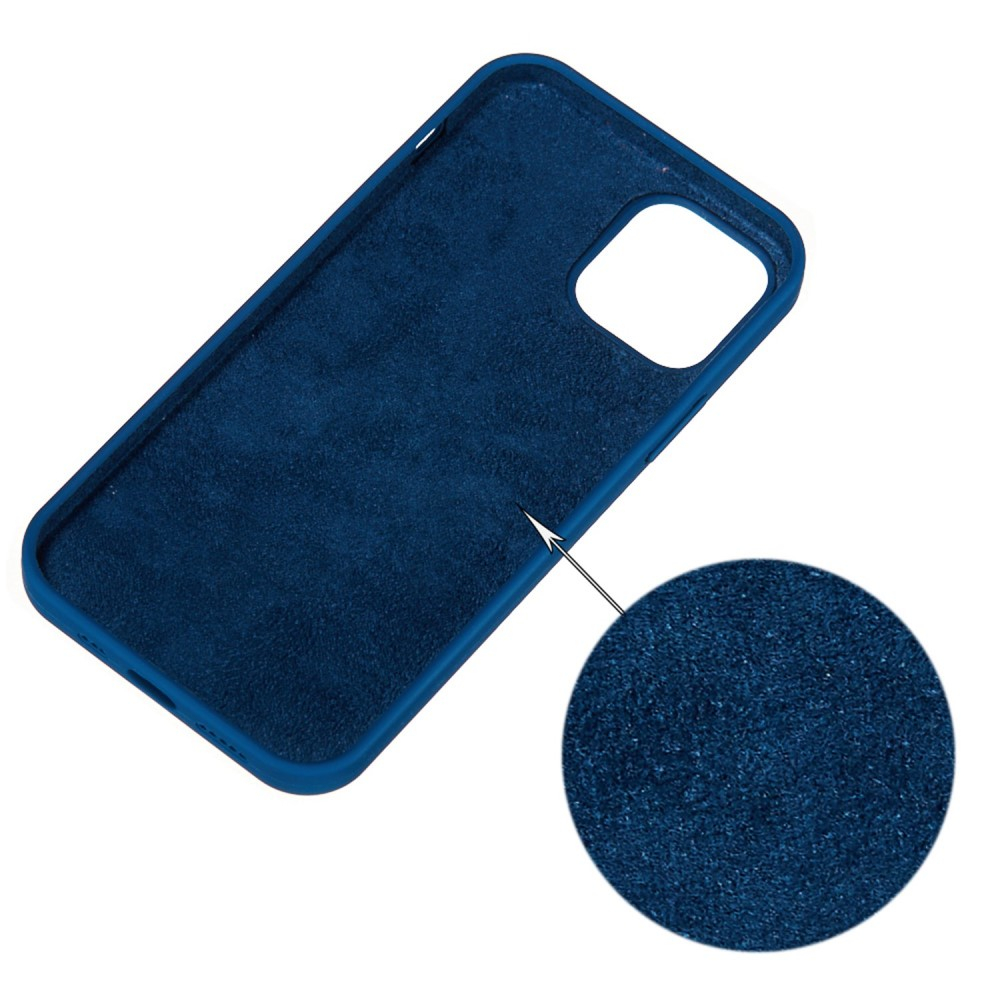 iPhone 14 Silikon Case Hülle - Dunkelblau