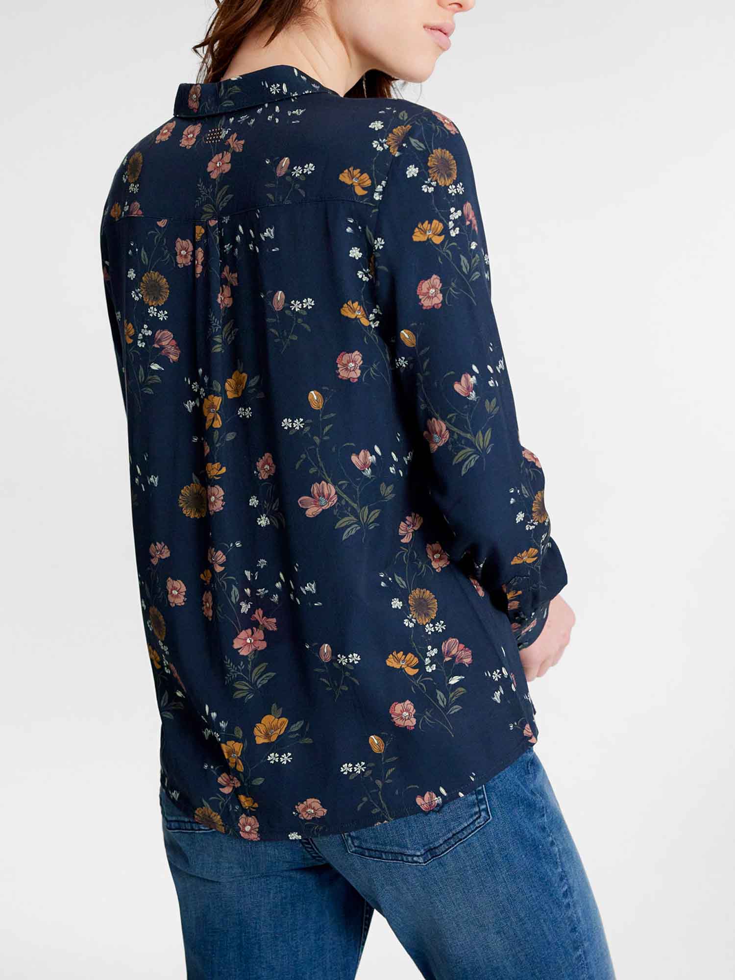 Chemise Femme A Motif Marine