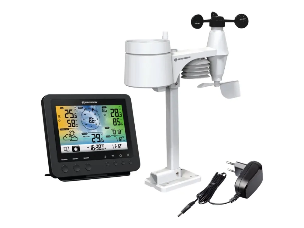 Bresser 5-in-1 - Vejrstation - trådløs - sort