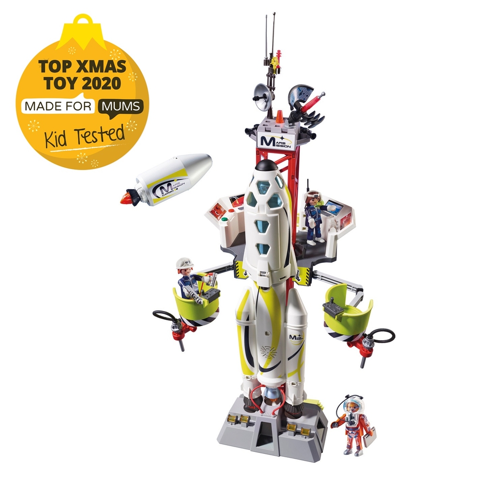 Playmobil 9488 Weltraummission Rakete mit Startrampe, Licht und Sound