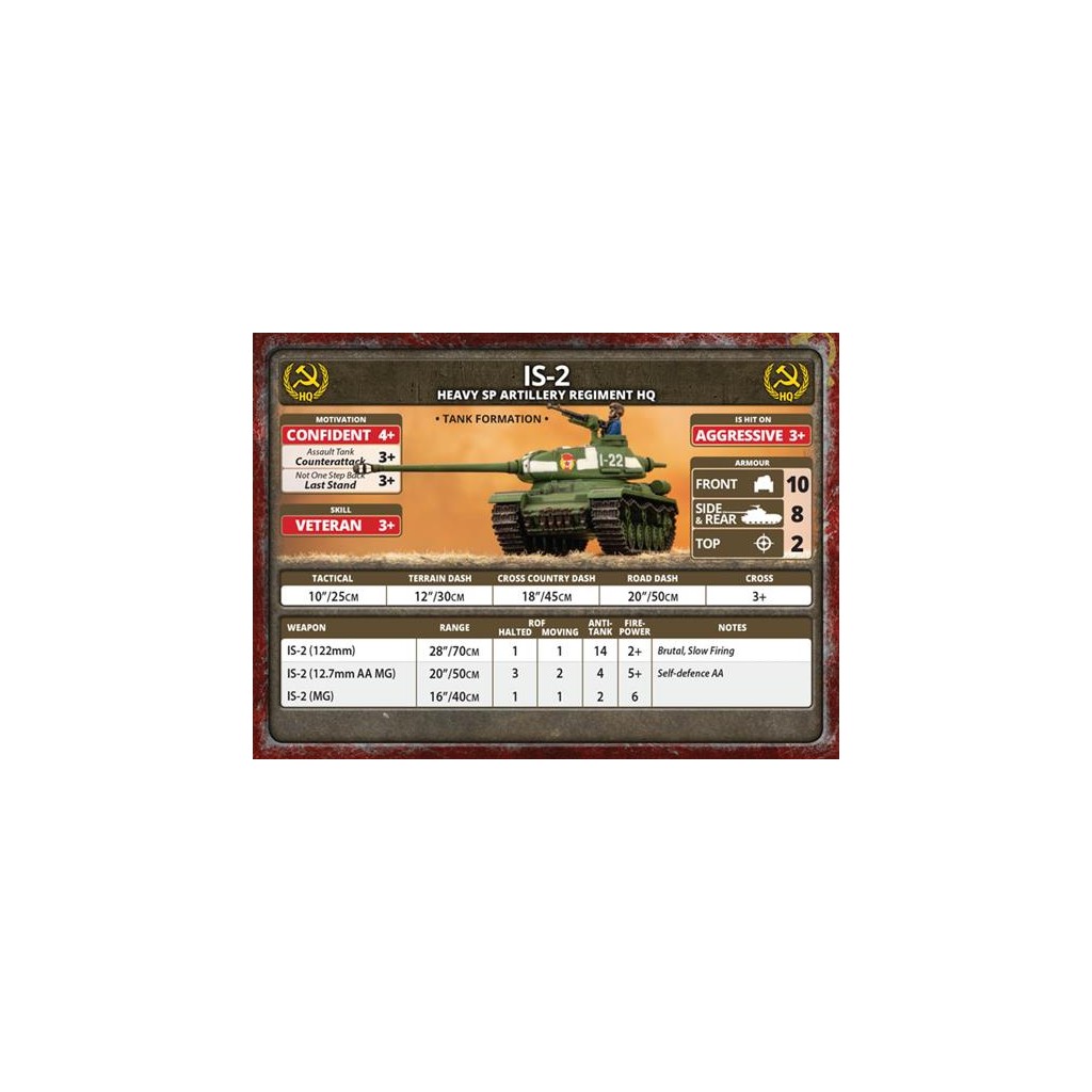 Flames of War - Bagration: Soviet Unit Cards