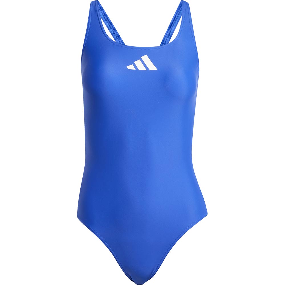 adidas 3 Bar Logo Badeanzug Damen semi lucid blue