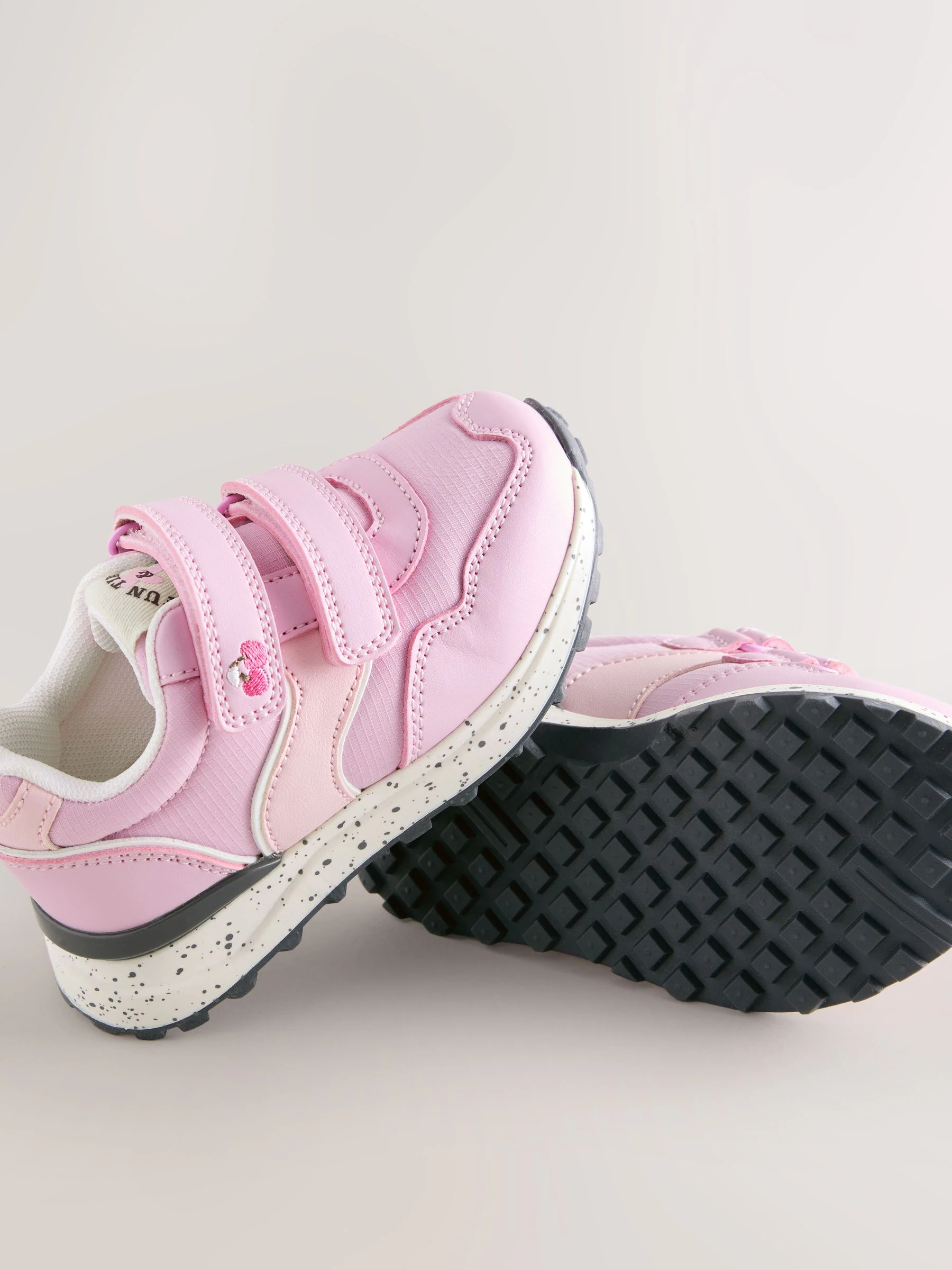 Roze - Sneakers met klittenbandsluiting