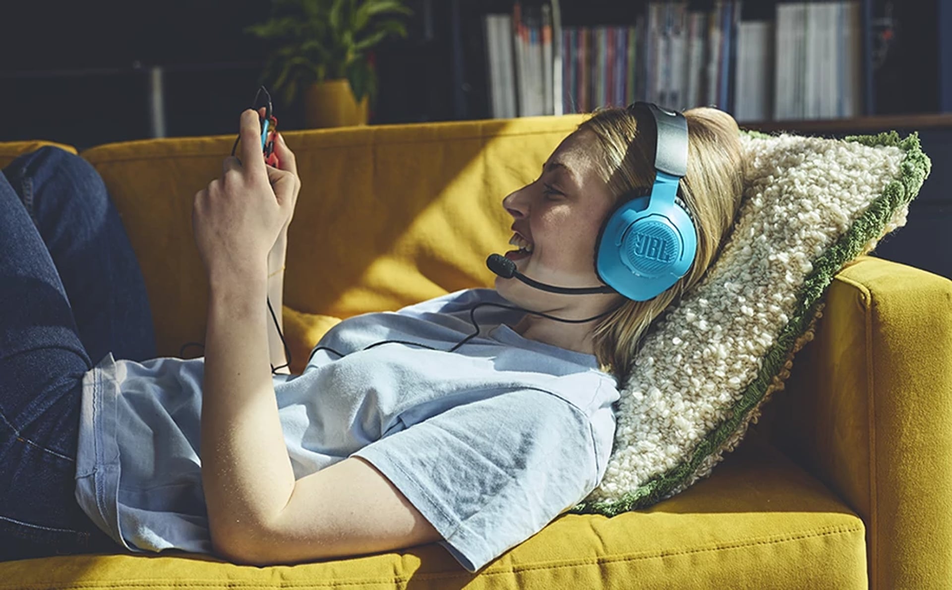 JBL Gaming-Headset »Quantum 100N« Mikrofon abnehmbar | Stummschaltung JBL QuantumSOUND Signatur, abnehmbares Mikrofon mit Stummschaltung