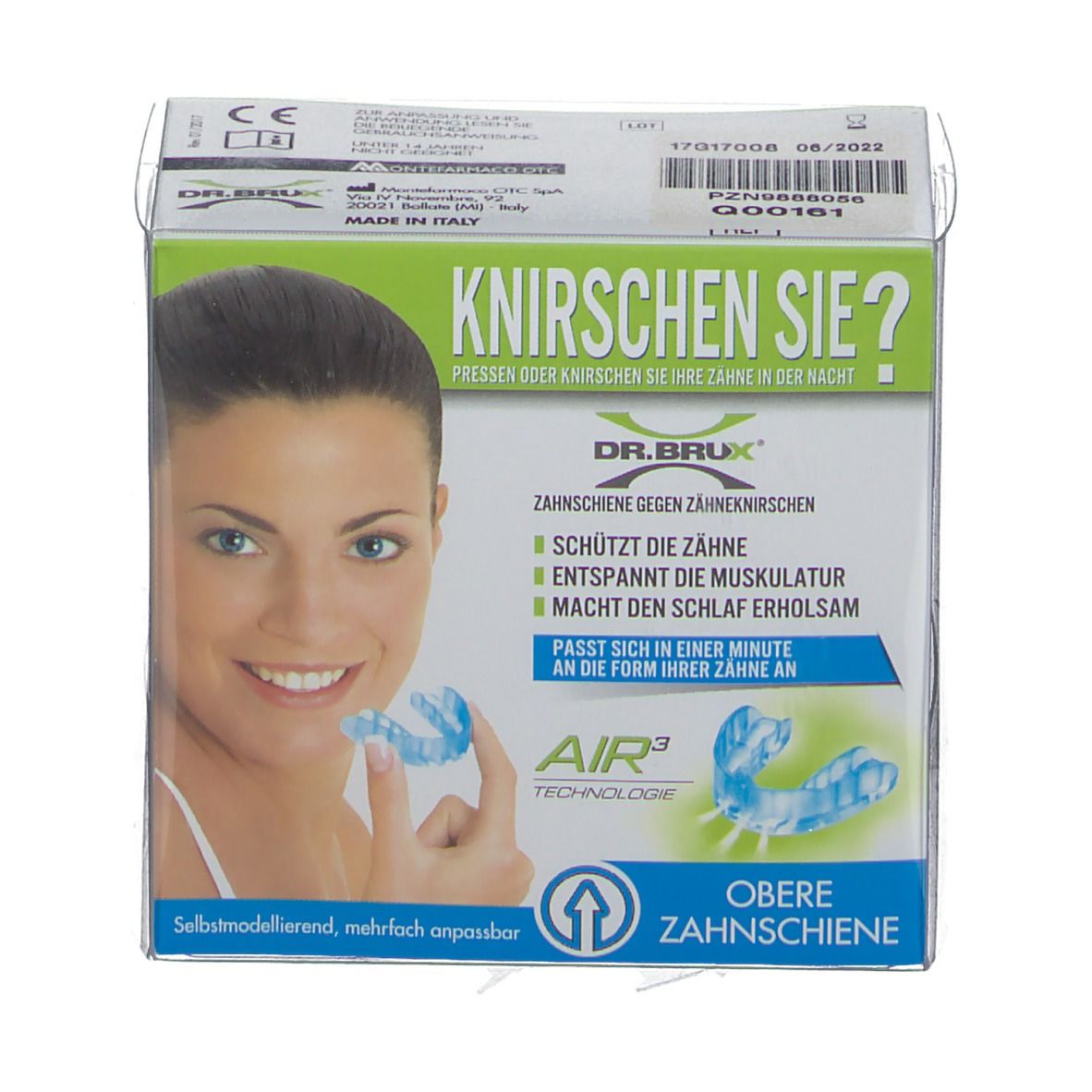 DR. BRUX® Knierschschiene transparent