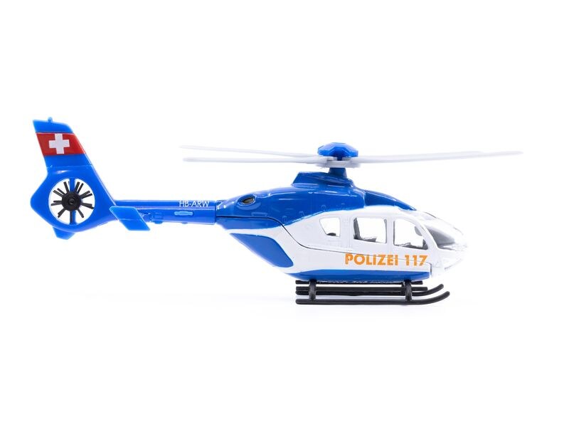 ACE Toy EC-135 Polizei Helikopter 1:72 Mini Polizei Helikopter ca. 13 cm
