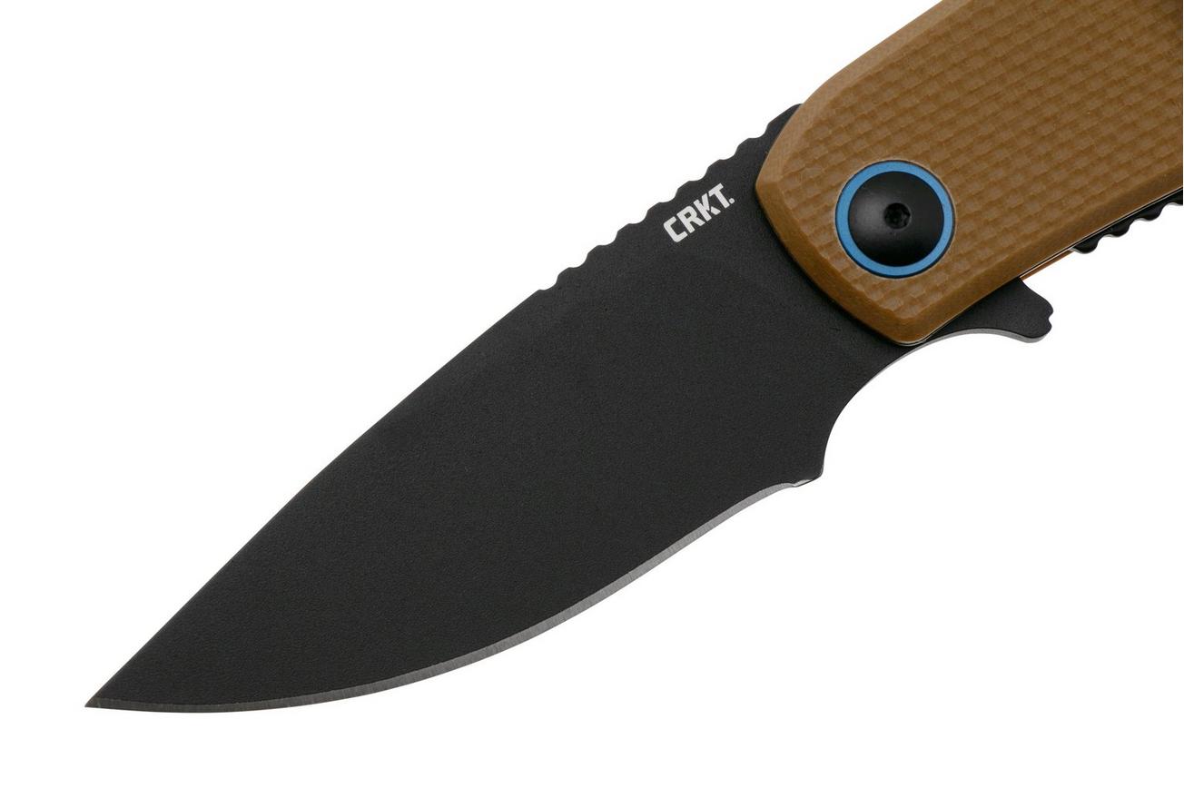 CRKT P.S.D. II Black 7910 Coyote Brown G10 zakmes, Jim Hammond design