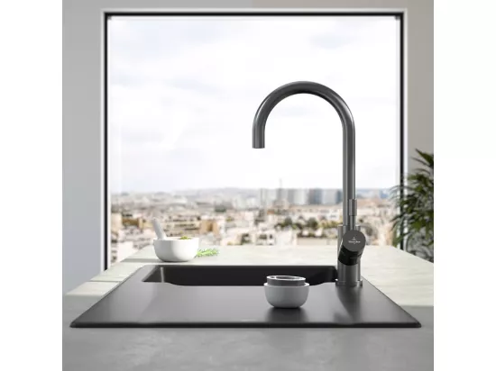 Robinet cuisine VILLEROY ET BOCH Umbrella anthracite