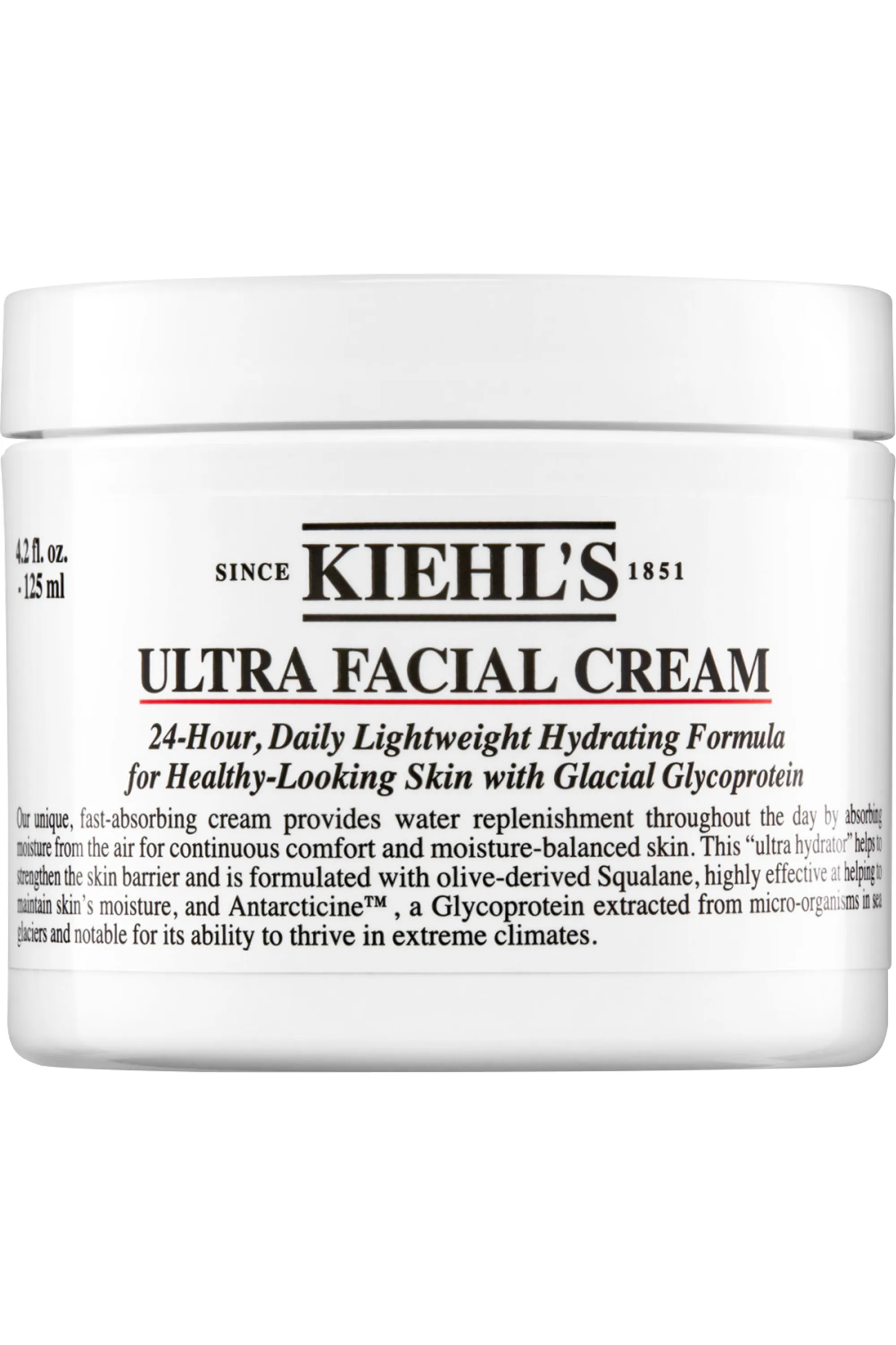 Kiehl's Crème hydratante légère 24h Ultra Facial rechargeable