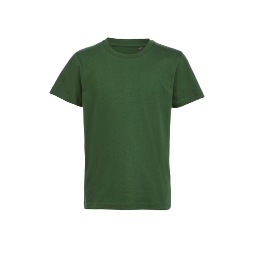 Camiseta infantil Milo de manga curta com gola redonda canelada