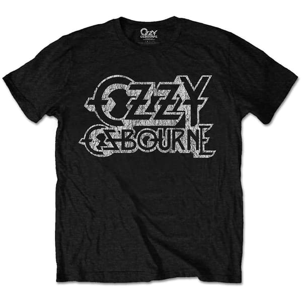 Ozzy Osbourne Unisex T-Shirt: Vintage Logo (Medium)