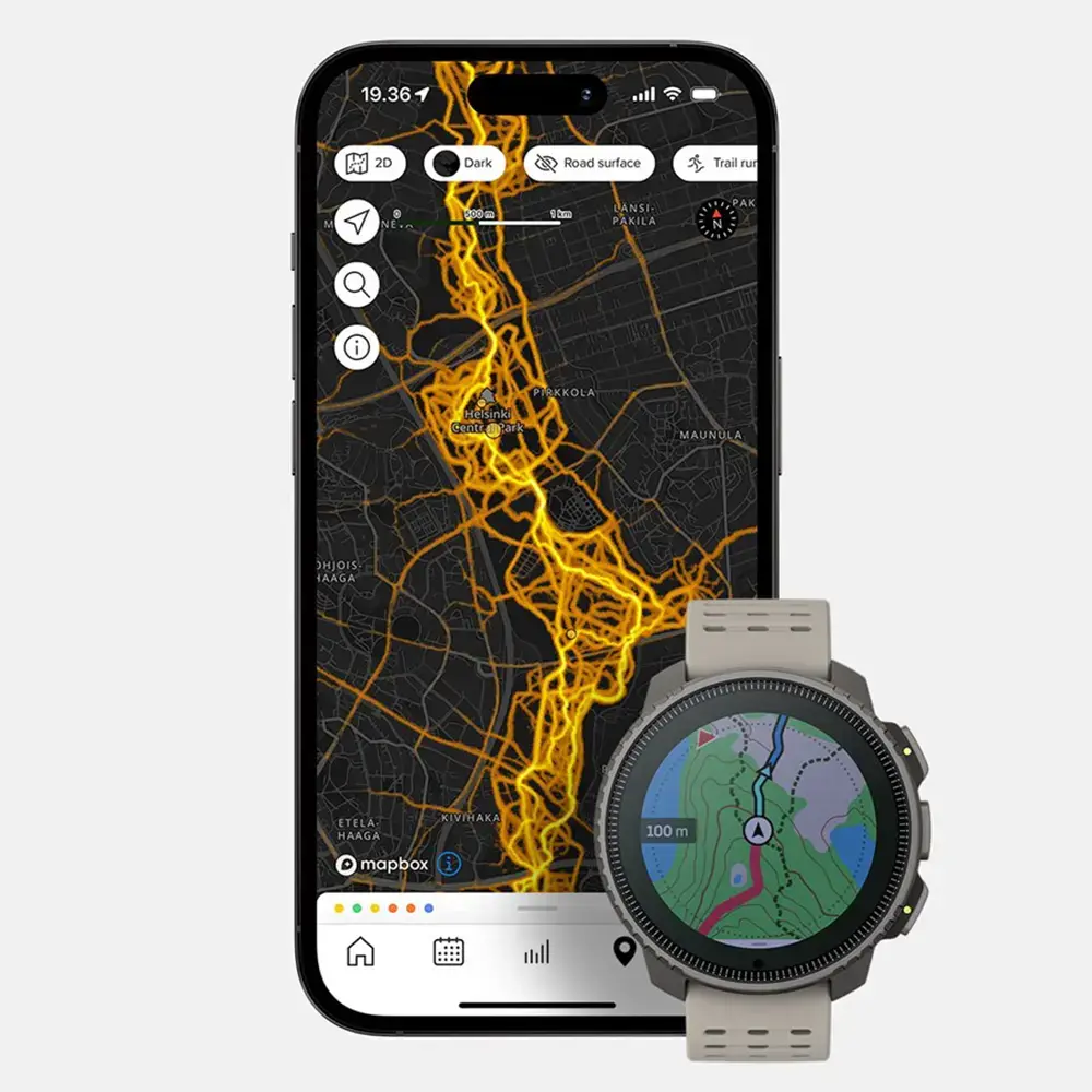 Suunto Vertical Titanium Solar GPS Sporthorloge Beige