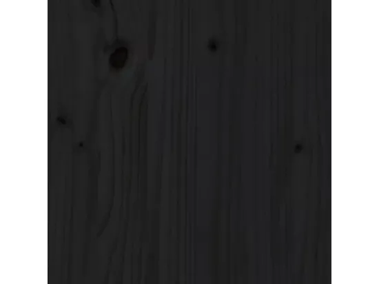 Boîte de jardin noir 101x50,5x46,5 cm bois massif de pin