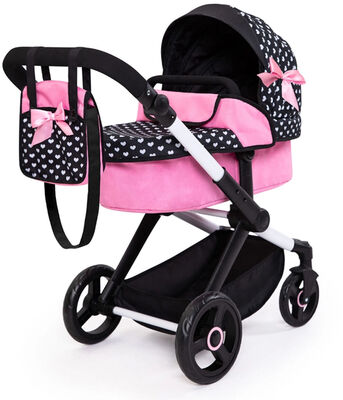 Bayer Design Xeo Dukkevogn, Svart/Rosa
