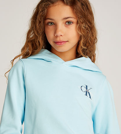 Calvin Klein H?ttetr?je - Small Monogram - Ozone Blue