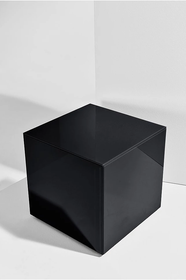 Pop kube i farget glass 35x35 cm