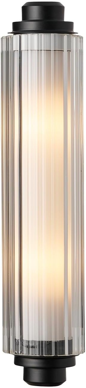 Wandleuchte Nimal Double in Schwarz E14 2-flammig IP44